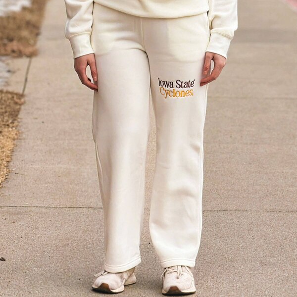 ZooZatz Women's Iowa State Cyclones Cream Sweatpants